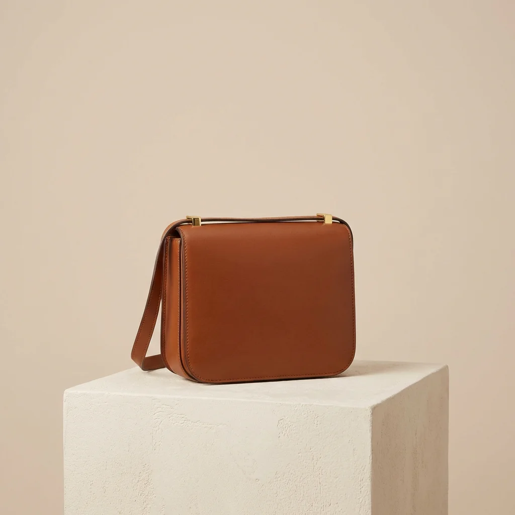 Sac bandoulière en cuir cognac