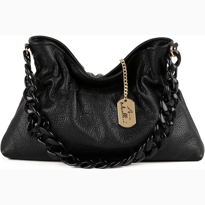 Anna Morellini WB390830 sac à main femme cuir noir